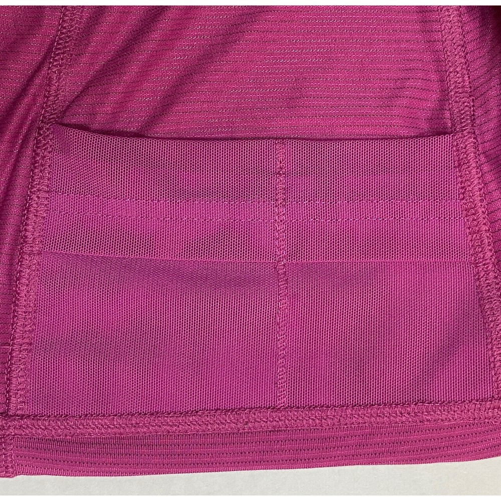 Lululemon Run Skim Singlet Tank Size 6 Racerback Raspberry with Black Trim Rare - Picture 6 of 9